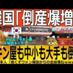 【ゆっくり解説】韓国経済「ウォン安で倒産爆増へｗｗｗ」中小企業も大企業も倒産ラッシュｗｗｗ　韓国ゆっくり解説（爆）