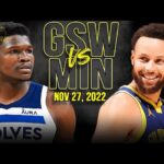 Golden State Warriors vs Minnesota Timberwolves Full Game Highlights | Nov 27, 2022 | FreeDawkins
