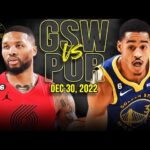 Golden State Warriors vs Portland Trail Blazers Full Game Highlights | Dec 30, 2022 | FreeDawkins