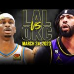 Los Angeles Lakers vs OKC Thunder Full Game Highlights | March 24, 2023 | FreeDawkins