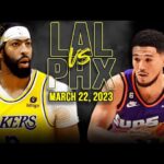 Los Angeles Lakers vs Phoenix Suns Full Game Highlights | March 22, 2023 | FreeDawkins