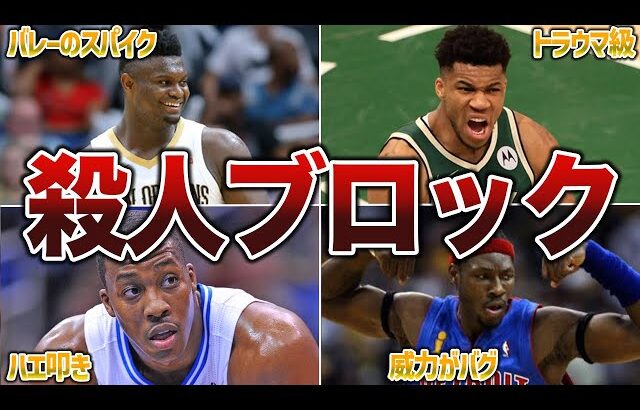 【恐怖】”敵の心をへし折る”殺人的ブロックをする選手8選【NBA】