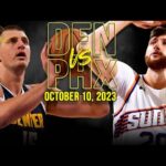 Denver Nuggets vs Phoenix Suns Full Game Highlights | October 10, 2023 | FreeDawkins