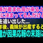 初孫が産まれ母が来ると夫「えっ、嫌に決まってるんだけど」母は追い出された…→数年後、義妹が出産すると私「お義母さんは会えませんねｗ」因果応報の末路にｗ【スカッとする話】