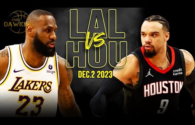 Los Angeles Lakers vs Houston Rockets Full Game Highlights | December 2, 2023 | FreeDawkins